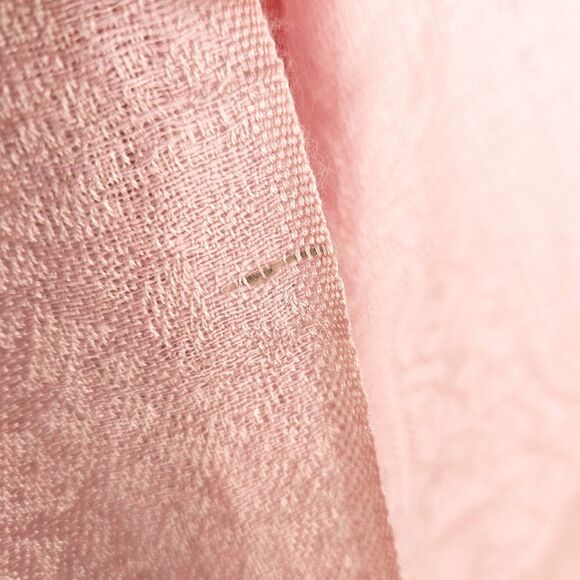 Large Pink Scarf with Paisley Weave and Fringe Womens - Picture 4 of 9